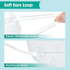 LEMENT KN95 Face Masks,100 Pack Breathable Cup Dust Disposable Masks For Adults,5 color