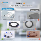 VOLISUN 24 Pack 6 inch Recessed Lighting, 5CCT LED Recessed Light Black, 2700K-5000K Selectable, 13W Eqv 120W, 1080LM Dimmable Canless Wafer Downlight, LED Ceiling Light ETL Certificated