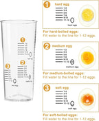 Evoloop Rapid Egg Cooker Electric 12 Eggs Capacity, Soft, Medium, Hard Boiled, Poached, Omelet Maker Egg Poacher & Vegetable Steamer, BPA Free Tray