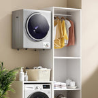 ARLIME Compact Laundry Dryer, Portable Clothes Dryers W/4 Automatic Drying Mode, Small Electric Laundry Dryer W/Stainless Steel Drum & Control Panel For Apartments, Dorm 110V 900W, Silver