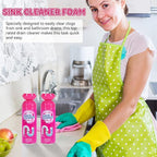 Foaming Drain Cleaner, Sink Cleaner and Deodorizer, Drain Clog Remover for Kitchen Sinks, Tubs, Shower Drains (1pcs, Count, 1)