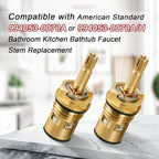 2 Pack Brass Faucet Cartridges Compatible with American Standard Bathroom Bathtub Faucet 4z-24h Hot and Cold Replacement Cartridges Replace#: 994053-0070a 994053-0070a/H