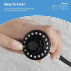 Hibbent Stainless Steels Pull Down Kitchen Faucet Head Replacement, 3 Function Sink Faucet Sprayer Head with 15 Adapters, Compatible with Moen, American Standard, Delta, Kohler Faucets, Chrome