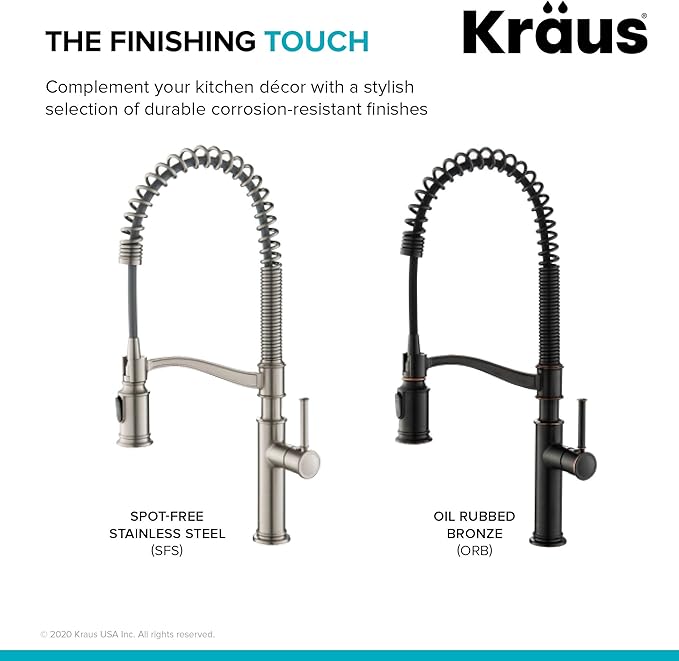 KRAUS Sellette Commercial Style Pull-Down Kitchen Faucet and Deck Plate in Oil Rubbed Bronze, KPF-1683ORB
