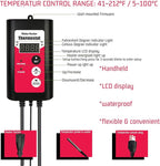 1300W Immersion Water Heater Portable Electric Buckets & Hot Tub Fully Submersible Water Heater with Temp Control and GFCI for baptistry, Bathtub, Pools, Buckets - Easy to use