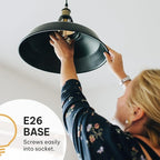 Vintage Edison Incandescent Light Bulbs - 6-Pack 60W, E26/E27, Dimmable 2100K Antique Filament Lamp - ST64 Squirrel Design for Indoor & Outdoor Use