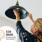 HUDSON BULB CO. Vintage Incandescent Edison Light Bulbs 60W (4 Pack)- E26/E27 Base 2100K Dimmable Decorative Lightbulbs for Outdoor and Indoor - ST64 Style Warm Light - Antique Squirrel Filament