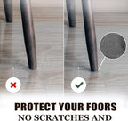 Yelanon Felt Furniture Pads -182 Pcs Premium Felt Pads for Chair Legs Furniture, Floor Protectors for Hardwood Floors,Black & Brown