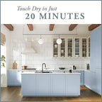 AMY HOWARD AT HOME Chalk-Based One Step Paint for Furniture, Cabinetry, Decor, Finish, and More | No Stripping, Sanding, or Priming | Ultra-Light Base | 16 Ounce | Ambala Blue