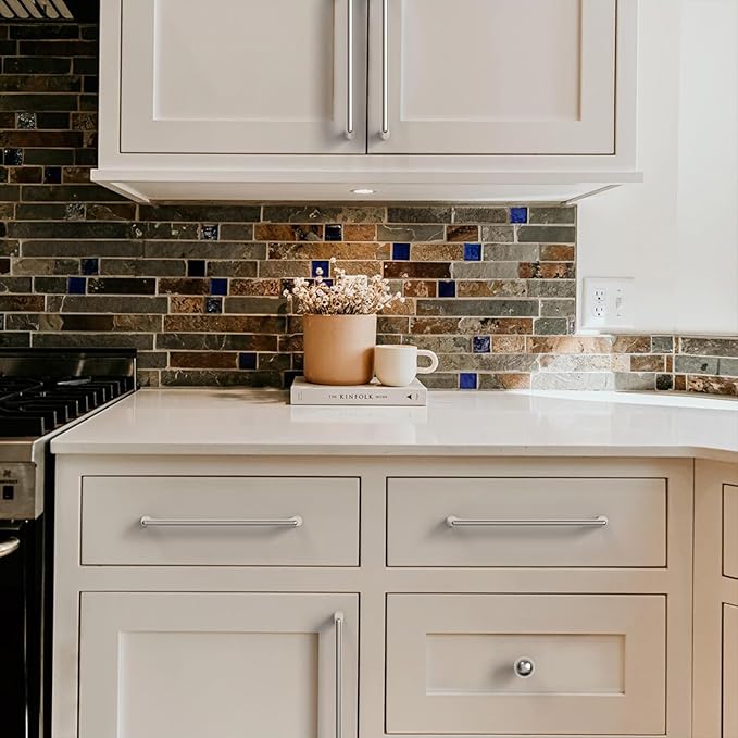 10 Pack Brushed Satin Nickel Cabinet Pulls 7.5 Inch Kitchen Cabinet Handles Cabinet Hardware Kitchen Handles for Cabinets Cupboard Handles Nickel Dresser Pulls Drawer Handle