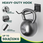 Wall Mount Garden Tool Holder Organizer Rack, Garage Tool Organizer Storage Hook for Yard Shed, Metal Garage Garden Tool Hanger for Lawn Organizer Holds Shovel,Rakes,Brooms,Hoses 8 Pack