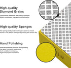 4pcs Diamond Hand Polishing Pads for Ceramic Tile Glass Grinding,Sanding Blocks Polishing 60#,100#,200#,400#