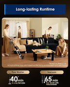 Tineco Floor One Switch S6 Stretch Breeze Wet Dry Vacuum Cleaners, Floor Cleaner Mop 2-in-1 Cordless Vacuum for Multi-Surface, 20kPa Suction, Anti-Tangle Design, Flashdry Self-Cleaning, 180° Lay-Flat