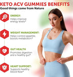 Keto ACV Gummies Advanced Weight Loss - ACV Keto Gummies for Weight Loss for Women and Men - Keto Gummies Supplement - Detox & Cleanse, Digestion - Apple Cider Vinegar - 1 Pack