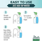 Mean Green Refillable Ultra Powered Glass Cleaner Concentrate, Fresh Scent, 14.3 fl oz (2-Pack) – Plant & Mineral Based, Streak-Free Shine, Refillable Bottle Makes 4X Refills