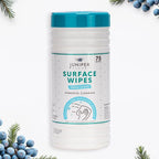 4 Pack Surface Cleaning Wipes Bleach Free, All-Purpose Cleaner for Bathroom, Kitchen, Office, 300 Count Canister, 7.5" x 7" Sheet, Fresh Scent, Lint Free & Durable