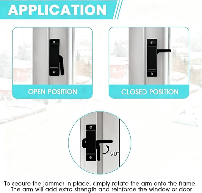 5Pcs F2590 Sash Lock - Replace Broken Window Locks, 2-1/4” Mounting Hole Centers, White Window Latch Replacement Parts for Vertical and Horizontal Sliding Windows(Black)
