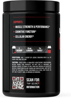 Jocko Fuel Creatine Monohydrate Powder - Creatine for Men & Women, Supplement for Athletic Performance & Muscle Health, 90 Servings 16 oz (Unflavored) (16 OZ JAR)