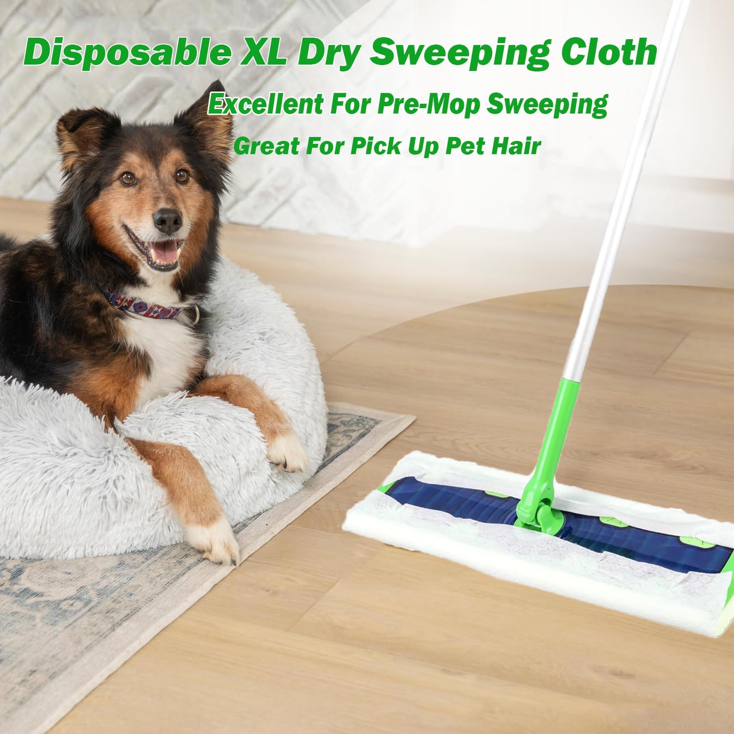 XL Dry Sweeping Cloth Refills for Swiffer Sweeper X-Large Mop, XL Disposable Dry Pads Refills, Pet Hair Dust Heavy Duty Dry Floor Cloth Refills for Floor Sweeping and Cleaning, 60 Count