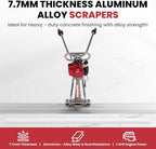 1.4HP Concrete Power Screed with 10ft & 14ft Aluminum Boards, Vibrating Screed Concrete Tool 8000RPM with Adjustable armrests and brackets for Construction