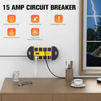 HHSOET Outdoor Weatherproof 8 Outlet Power Strip, IPX6 Waterproof Surge Protector, 2 USB-A 1 USB-C Ports, 6 FT Extension Cord for Outdoor Patio Garden Porch Garage