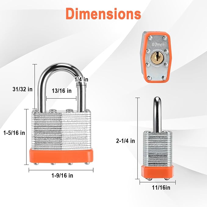 12pcs Solid Keyed Alike Padlock with 24 Same Keys & Short Hardened Shackle -Resist Cutting, Gym Locker Lock with Key, Storage Pad Lock for Locker Gym Gate Outdoor Use (Short)