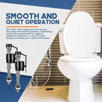 Lasnten 8 Pieces Toilet Fill Valve Toilet Tank Replacement Kit Valve Replacement Kit for Tank and Bowl Water Control