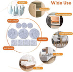 Furniture Pads 300 Pcs Premium Furniture Felt Pads (Grey), Huge Quantity Self Adhesive Felt Furniture Pads, Anti Scratch Floor Protector for Furniture Legs Hardwood Floor with 60 Cabinet Door Bumpers