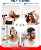 US Plug Adapter with USB Ports, Universal Extension Cord 5 FT, European, UK, Australia, India to US Plug Adapter for Travel & Life, Accepts Type A/B/C/D/E/F/G/H/I/J/K/L/N/O Plugs, White