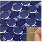 Double Sided Adhesive Putty with Pull Tabs, 100 Clear Dots 0.39'' Removable Sticky Tack, Waterproof Poster Putty Glue Dot for Party Decoration Picture