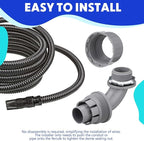 Liquid Tight Connector 3/4 Inch 90 Degree Non Metallic Flex Electrical Conduit Fittings, Electrical Conduit Connector Fitting for PVC Pipe Cable Home Kitchen (25 Pcs)