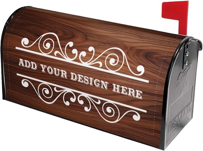 Custom Personalized Mailbox Covers Add Photo Picture Family Name House Address Text Magnetic Mail Cover for Home Garden Yard-11