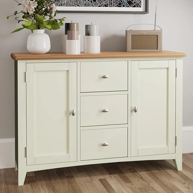 DWIL Matte Finish Furniture Paint - 32 Oz Wood Paint for Cabinets, Doors, Tables, and Dressers Refinishing - Water-Based, Non-Toxic & Odorless, Easy to Apply(Ivory White)-With Tools