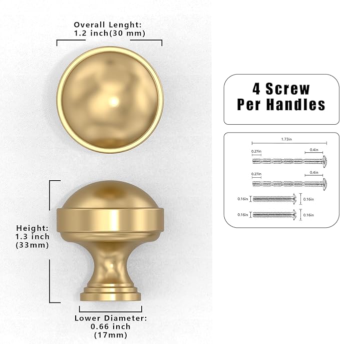 10 Pack Champagne Bronze Kitchen Cabinet Knobs Cabinet Pulls Drawer Hardware