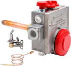 110-326 Gas Water Heater Control Valve w/Copper Probe Thermostat - Metal - Built for Durability & Precision