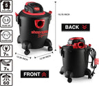 Shop-Vac 2035089 Wet/Dry Vacuum Cleaner, 5 Gallon, 3.0 Peak HP, 1.25 Inch Diameter x 7 Foot Hose, 7 Foot Cord, Ideal for Jobsite, Garage & Workshop