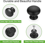 TUNNY 10 Pack Cabinet Knob- Matte Blcak Furniture Hardware Handles for Kitchen Cabinets Bedroom Dresser Wardrobe Cabinet Pulls