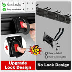 WORKPRO Garage Tool Organizer Wall Mount, Garage Organization Garden Tool Rack Holder System, 64-Inch 4 Rails with 8 Heavy Duty Adjustable Hooks for Hanging and Storage