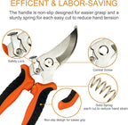 Pruning Shears, 4 Pack Garden Shears with Gardening gloves, Clippers Handheld, Stainless Steel Garden Snips, Lengnoyp Pruners for Gardening