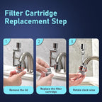 8 Pcs Filter Elements Replacement for ATQ Sink Faucet Extender Swivel Aerator (Aer ator1080) carbon fiber filter cartridges Removes Chlorine Fluoride Heavy Metal(1080° Aerator-8 Carbon Fiber Filter)