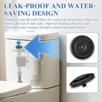 Toilet Fill Valve Seal Replacement Part Compatible with Fluidmaster 200,242, 400 and 747 Toilet Tank Fill Valve Parts,for Kohler 83143 (10 pack)