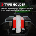 S&F STEAD & FAST 4.5" Soft Jaws for Bench Vise with Z Holder, 2 Pairs, Strongly Magnetic Vise Jaw Pads, TPU, Multi-groove and Textured Inserts, for Clamping, Woodworking, Metal, Plastics