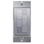 TOPGREENER Elite Series Kalide Dual Load Dimmer Light Switch, Double LED Dimmer Switch, Full Range Dimming, Single Pole, 120VAC, 60Hz, 200W LED/CFL, Neutral Wire Not Required, TGDDS-SV, Silver