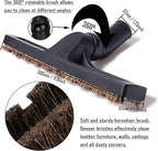 12Pcs Universal Vacuum Attachment Professional Shop Vac Accessories Wet Dry Vacuum Hose Adapter with Hair Brush Extension Wand Flexible Crevice Tool fit 2 1/2" to 1 1/4" and 1 7/8" to 1" Vacuum Hose