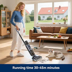 JONR ED12 PRO Wet Dry Vacuum Cleaner,Vacuum Mop All in One, Three Sided Cleaning,Hot Water Self-Cleaning,Hot Air Drying,Tangle-Free,Smart Hard Floor Cleaner Machine with Powerful Suction