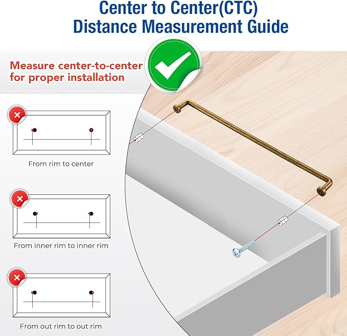 JOY DECOR Cabinet Pulls – 12-3/5 Inch Hole Center, Antique Brass, 5 Pack, Zinc Alloy Cabinet Handles for Drawers & Cupboard – Vintage Style Hardware for Kitchen, Bathroom, Dresser, Furniture Makeover