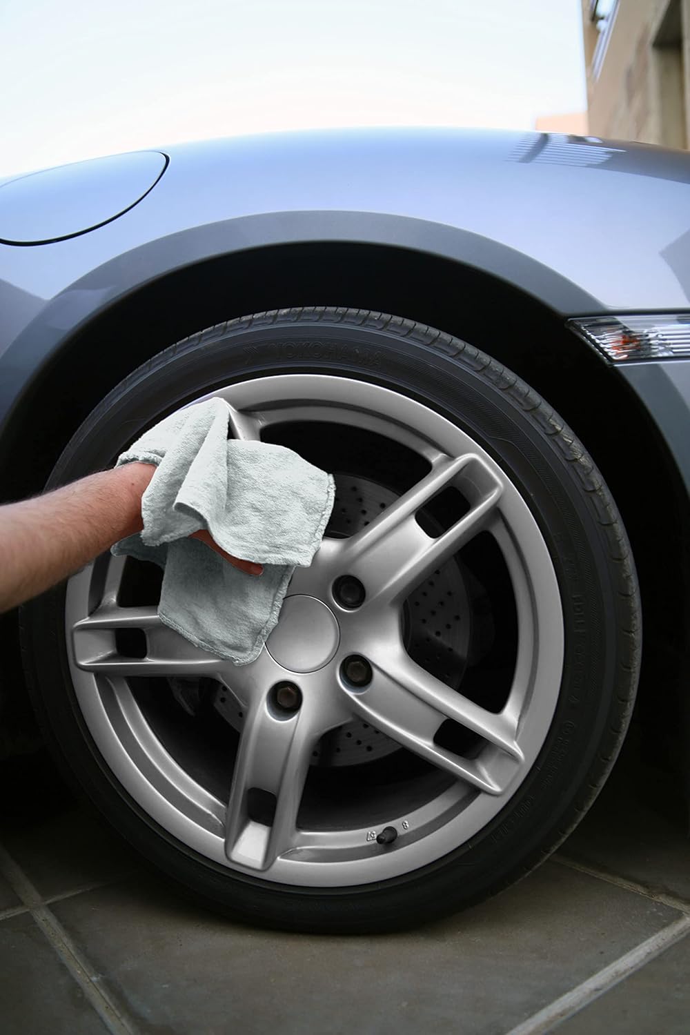 Avalon Towels Cotton Shop Rags – (Pack of 150) Size 12x14 Inches Cleaning Rags – Absorbent Shop Towels and Multipurpose Cleaning Towels for Automobiles, Industries, Garage and Homes (Grey)