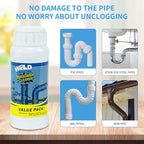 Wild Tornado Pipe Dredge,Powerful Sink Cleaner Powder Fast Foaming for Kitchen Toilet Pipeline Quick Cleaning Tool（4pcs）