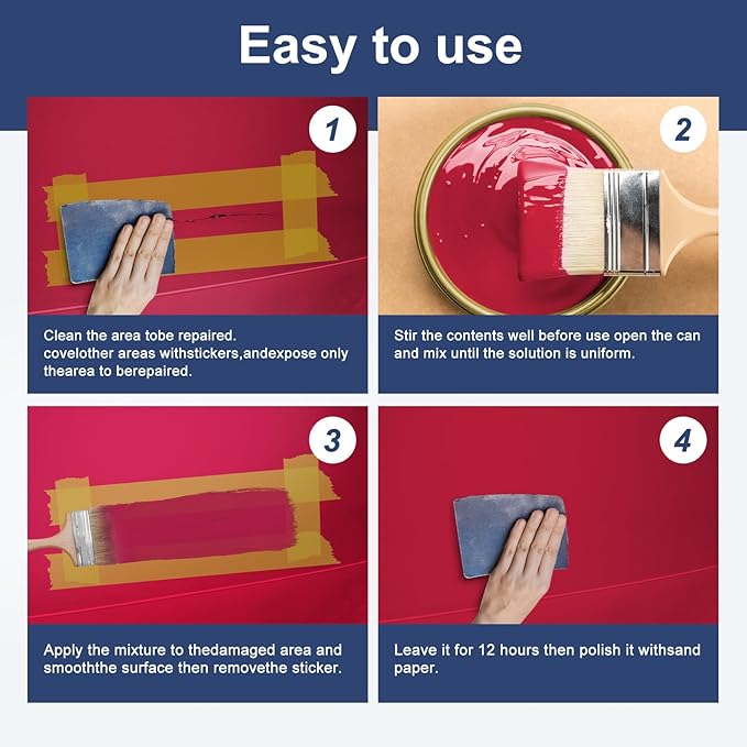 ShangTianFeng 207014 Marine Wood and Fiberglass Primer,32 Fl Oz Brilliant Bright Red+10 Fl Oz diluent, Suitable for use on fiberglass, wood or metal surfaces above the waterline 1 Quarts