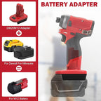 Battery Adapter for Milwaukee 12V M12, for DeWalt 20V & for Milwaukee M18 18V Lithium Battery Convert to for Milwaukee M12 12V Battery, for Milwaukee M12 12V Power Tool